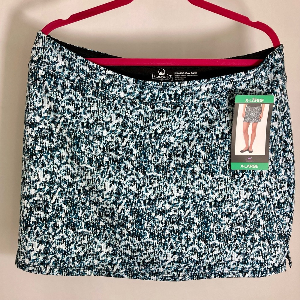 NWT Tranquility by Colorado Clothing Printed Skort Sz XL Dandelion